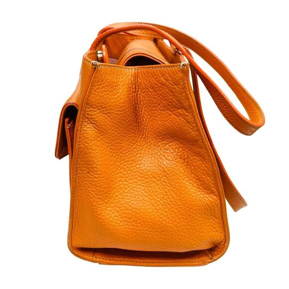 Vintage Dooney & Bourke Janine Pebbled Leather Satchel Bag 11.5” x 8.5” x 4.25” - Picture 8 of 15